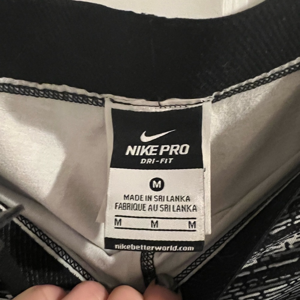 Nike Pro fleece lined running leggings M - Picture 3 of 5